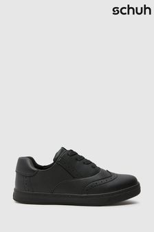 Schuh Youth Latch Brogue Black Shoes