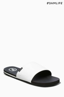 Foamlife White Mens Tarlan Slide Sliders