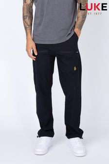 Luke 1977 Lithography Black Cargo Trousers