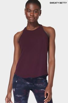 Sweaty Betty Purple Breathe Easy Run Tank Top