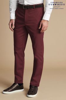 Charles Tyrwhitt Red Smart Casual Slim Fit Chinos