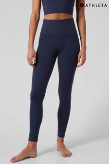 Athleta Blue Full Length Salutation High Waisted Pocket Leggings