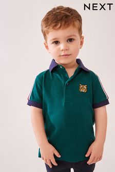 Green Tiger 100% Cotton Short Sleeve Polo Shirt (3mths-7yrs)