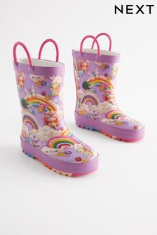 Rainbow Character Handle Wellies