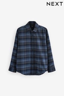 Navy Check Single Oxford Shirt (3-16yrs)