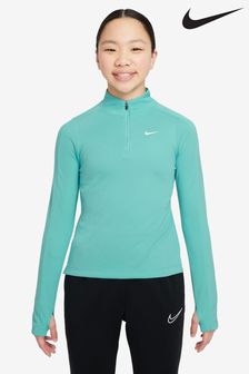 Nike Green Frost Dri-FIT Long Sleeve Half Zip Top