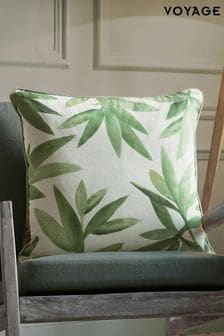 Voyage Apple Silverwood Floral Piped Cushion