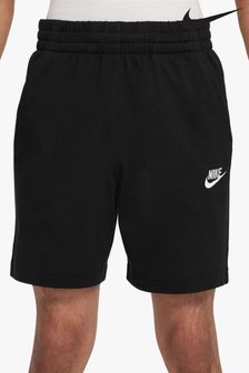 Nike Black 100% Cotton Sportswear Club Shorts