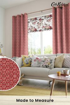 Cath Kidston Red Freston Rose Made To Measure Curtains