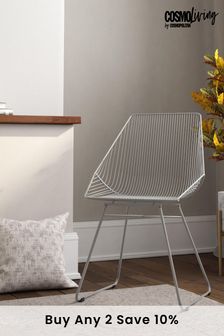 CosmoLiving Grey Ellis Lightweight Dining Chair
