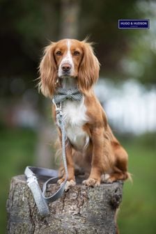 Hugo & Hudson Grey Herringbone Collar Dog Lead