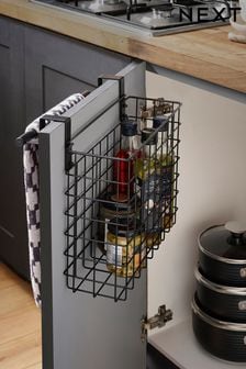 Black Bronx Wire Over Door Storage Basket