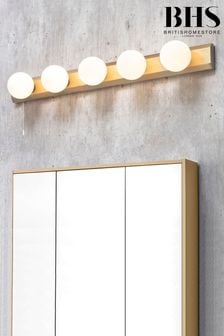 BHS Brass BHS Ara Hollywood 5 Light Bathroom Wall Light