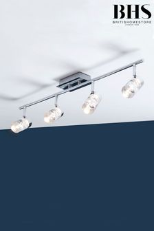 BHS Silver Felix Bubble LED Bathroom Bar Ceiling Light