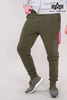 Alpha Industries X-Fit Dark Green 100% Cotton Joggers