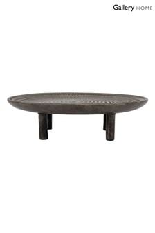 Gallery Home Black Hayfork Large Footed Tray
