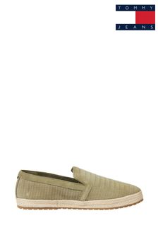 Tommy Hilfiger Green Classic Suede Shoes