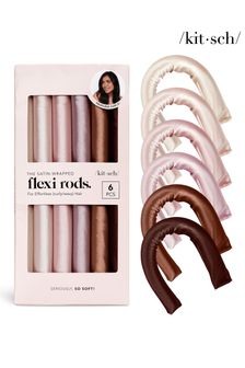 Kitsch Satin Heatless Curling Flexi Rods 6pc