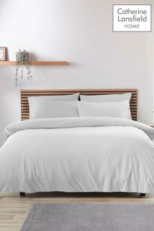 Catherine Lansfield White So Soft Easy Iron Duvet Cover Set