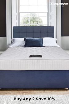 Sleepeezee Blue Cooluxe 1600 Mattress and 2 Drawer Divan Base Set