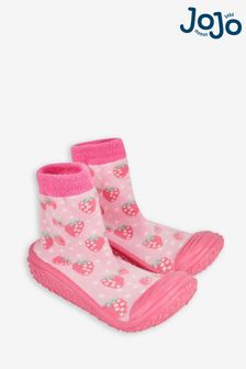 JoJo Maman Bébé Pink Indoor Outdoor Slipper Socks