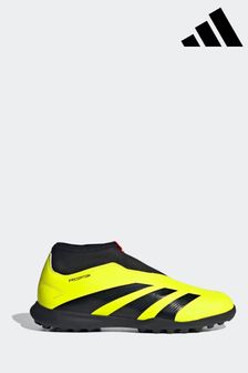 adidas Yellow Football Predator 24 League Laceless Turf Kids Boots