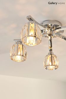 Gallery Home Chrome Frances 1 Bulb Bathroom Ceiling Light