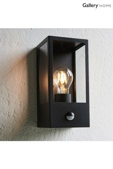 Gallery Home Black Javier PIR 1 Bulb Wall Light