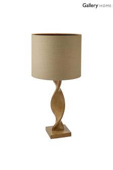 Gallery Home Brown Brooks Wooden Table Lamp
