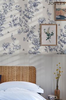 Joules Cream Honey Floral Wallpaper