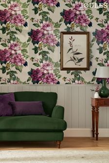 Joules Cream Invite Floral Wallpaper