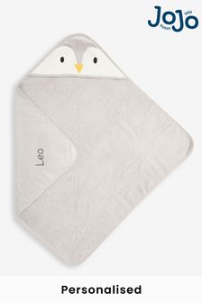 JoJo Maman Bébé Personalised Penguin Hooded Towel