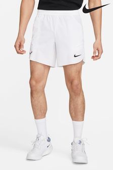 Nike White Rafa Nadal Dri-FIT 7 inch Tennis Shorts