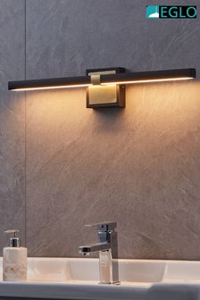 Eglo Brushed Brass Peguera LED Steel Bathroom Mirror Light