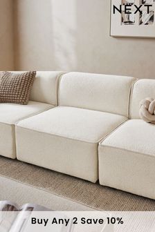 Casual Boucle Oyster Casual Boucle Oyster Single Centre Piece Alba Modular Sofa