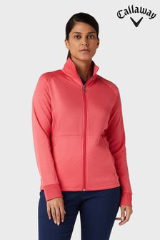 Callaway Apparel Ladies Pink Golf Midweight Waffle Fleece