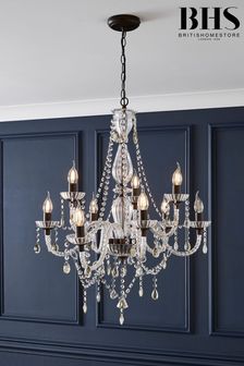 BHS Bronze Darlia 9 Light Pendant Ceiling Light