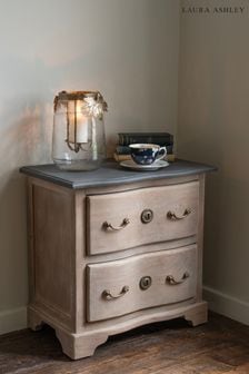 Natural Wood Swannington 2 Drawer Bedside Table