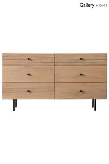 Gallery Home Oak Okayama 6 Drawer Chest