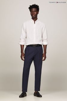 Tommy Hilfiger White Linen Stripe Shirt