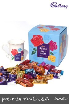 Personalised 'Best Mum' Cadbury Roses Large Cube with Cadbury Roses Best Mum Cup by Yoodoo