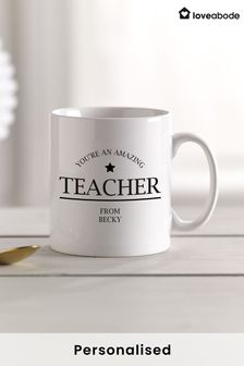 Personalised Teacher Mug by Loveabode