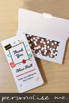 Personalised Thank You Teacher Chocolate Card by Signature Gifts