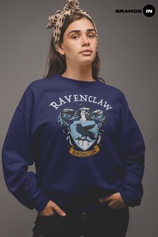 Harry Potter Ravenclaw Crest Women Navy Sweatshirt by Brands In