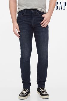 Gap Worn Dark Tint Soft Wear Slim Taper Jeans With Washwell