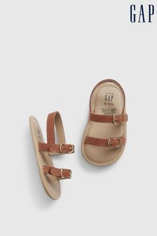 Gap Natural Brown Two-Strap Sandals - Baby