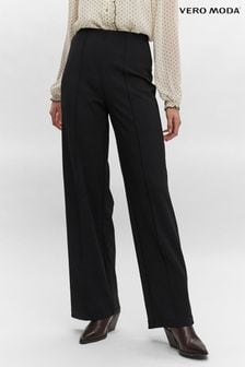 VERO MODA Black High Waisted Trousers