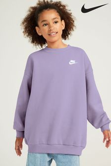 Nike Lilac Purple Oversized Club Fleece Sweatshirt