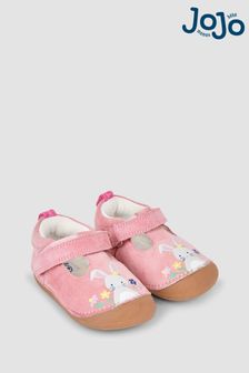 JoJo Maman Bébé Pink Bunny Pre-Walker Shoes