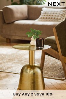 Brass Brass Dome Side Table